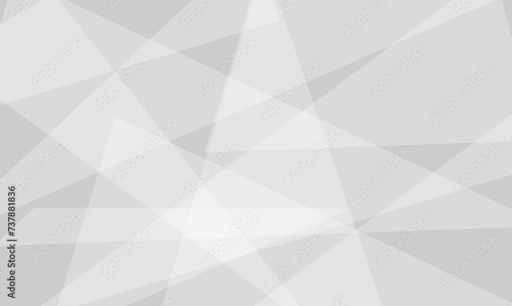 Fototapeta premium Abstract triangle lines shape modern white and grey geometric banner background. Vector illustration.