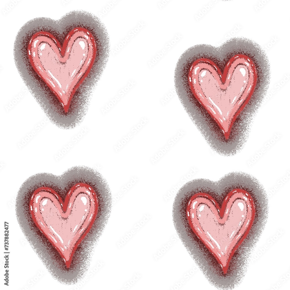 Fototapeta premium heart shaped candies