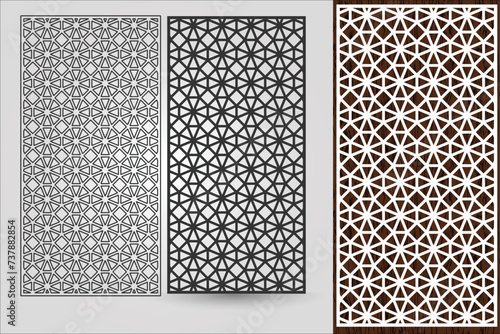 Floral Laser-Cut 3. Abstract Acrylic Design