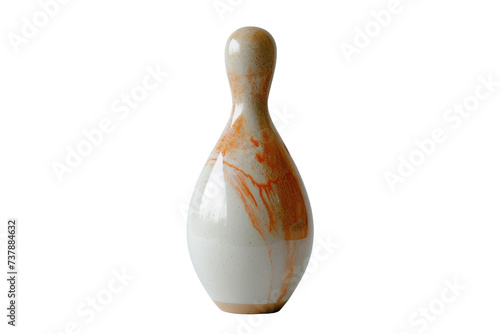 Embracing the Bowling Pin Essence On Transparent Background.