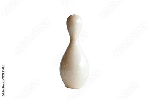 Bowling Pin On Transparent Background.