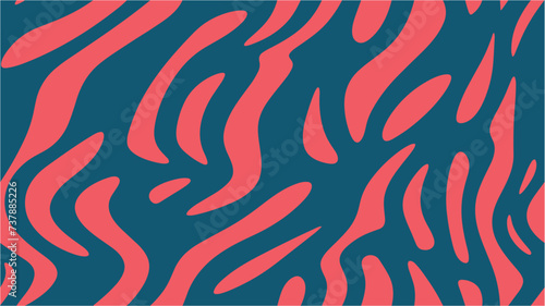Zebra ornament. Seamless print. Vector illustration. Many curved stripes of the same color. Minimalist trendy abstract bohemian pattern. Modern graphic design with futuristic element.
