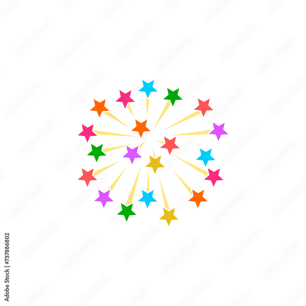Fireworks rockets icon isolated on transparent background Fireworks rockets icon isolated on transparent background
