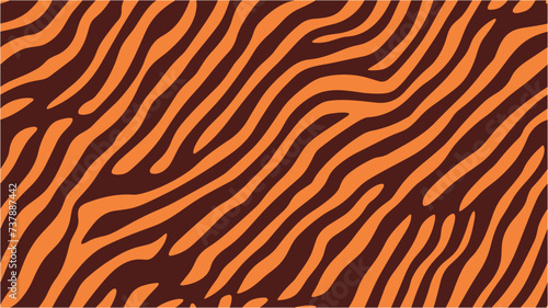Tiger skin texture and background. Concept style. Seamless pattern tiger skin. Halloween concept. Vector animal skin print. Tiger Pattern Background Design Template. Wooden slats.