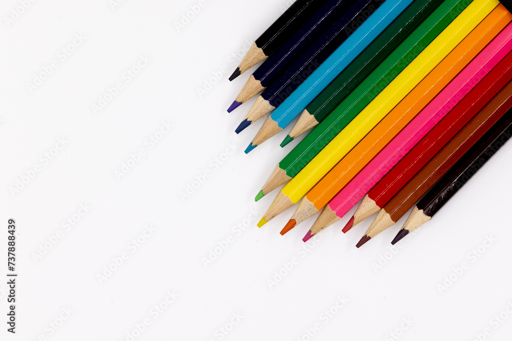 Buntstifte in verschiedenen Farben Buntstifte in verschiedenen Farben