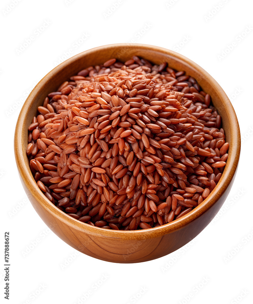 Red rice in a bowl Red rice in a bowl