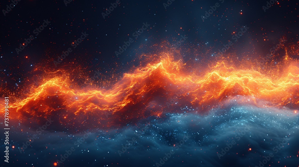 Galaxy Glow A Celestial Night Sky Generative AI Galaxy Glow A Celestial Night Sky Generative AI