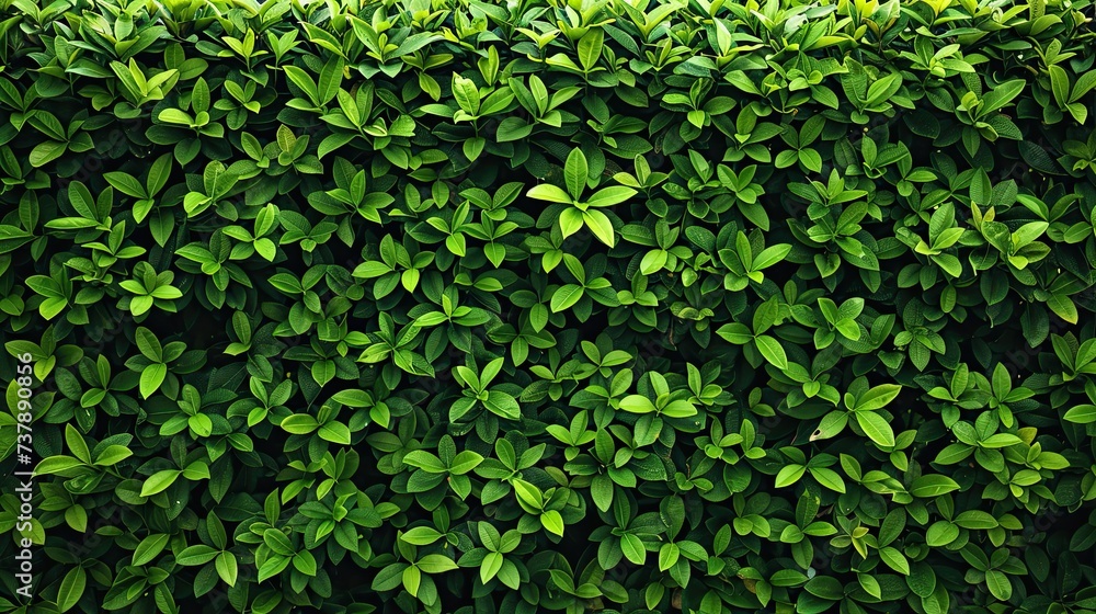 Green bush hedge in the park. Nature background with copy space Green bush hedge in the park. Nature background with copy space