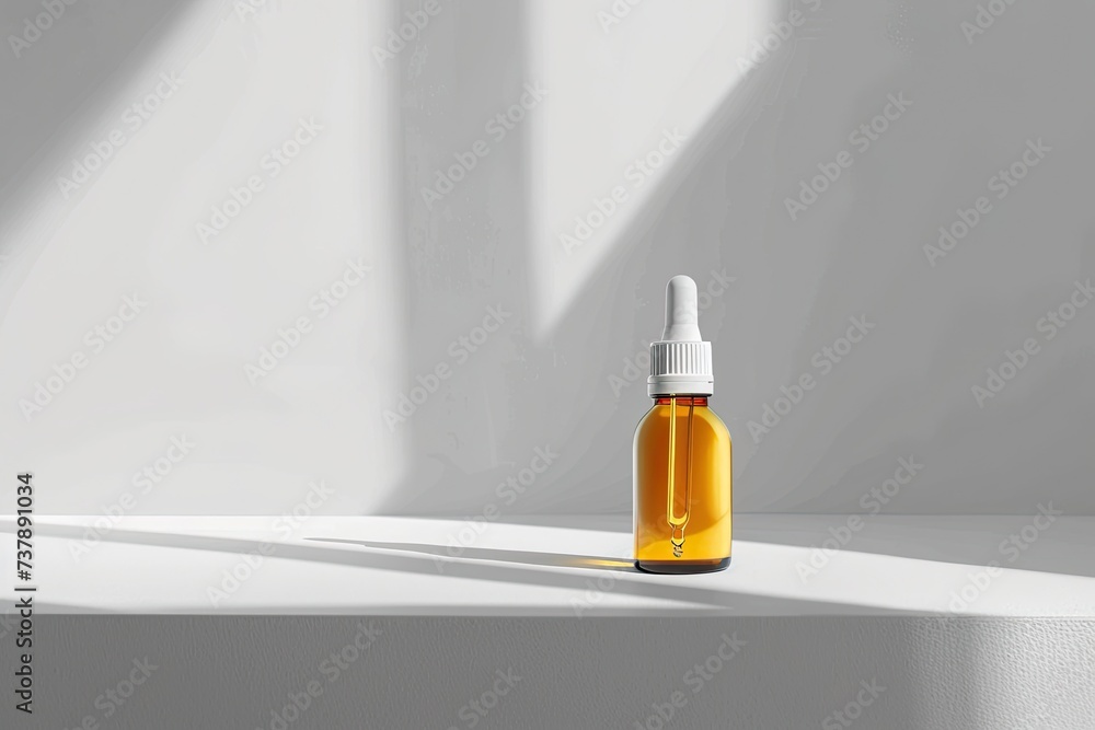 cosmetic bottle mockup on white background