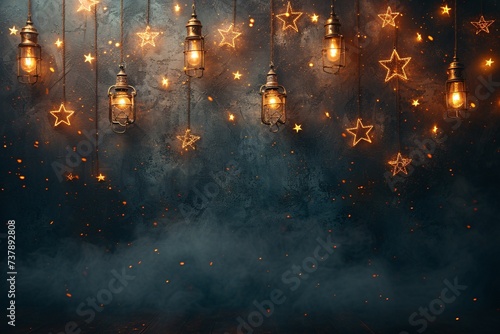 Glowing Star-Studded Wallpaper A Monthly Must-Have for Trendy Interiors Generative AI