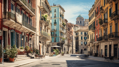 Old downtown in Genova