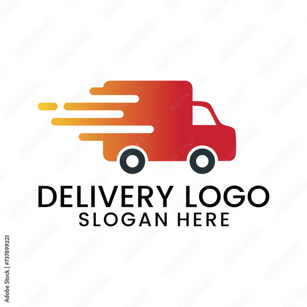 delivery service logo, icon and vector illustration delivery service logo, icon and vector illustration