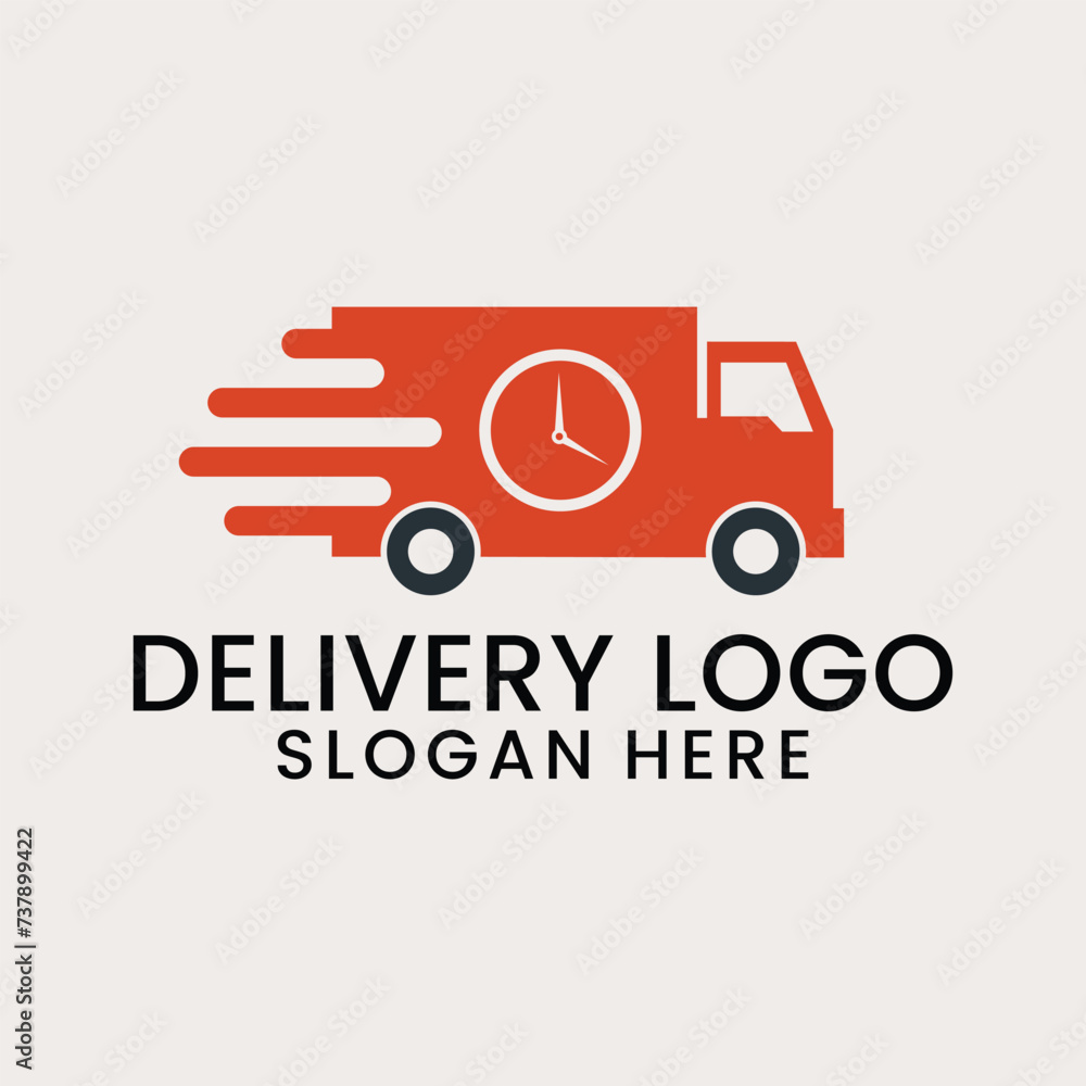 delivery service logo, icon and vector illustration delivery service logo, icon and vector illustration