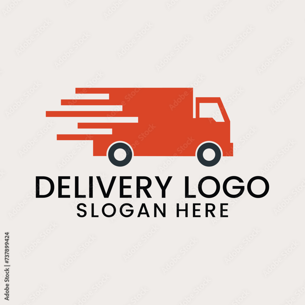 delivery service logo, icon and vector illustration delivery service logo, icon and vector illustration