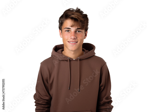 friendly teenager boy with casual attire, young guy portrait