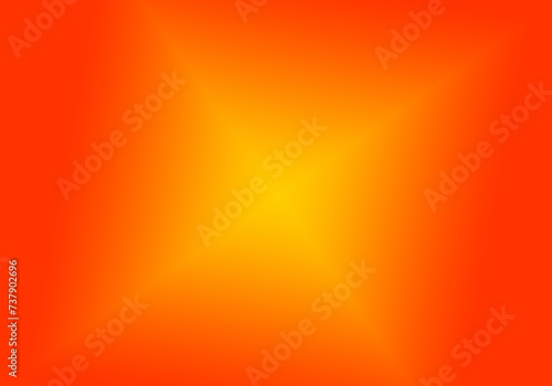 Fondo cálido con estrella amarilla sobre fondo naranja photo