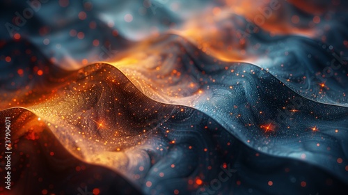 a computer generated image of a wave of fire and smoke photo