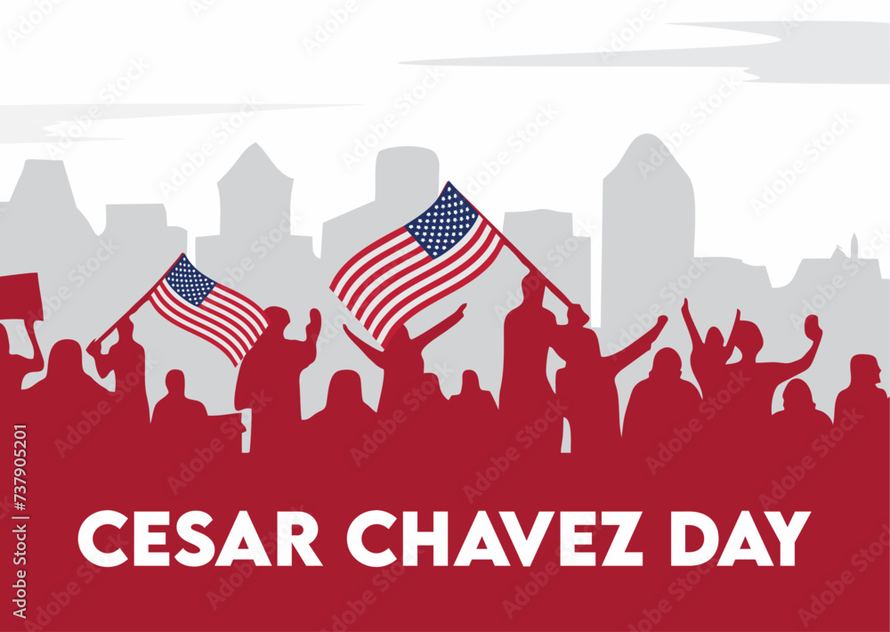 Obraz premium cesar chavez day united states