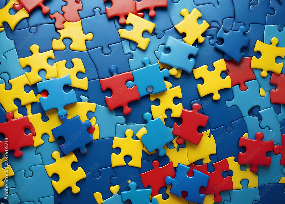 Autism Awareness Day colorful background, Generative AI Autism Awareness Day colorful background, Generative AI