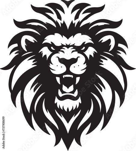Best Lion Head vector  Silhouette  illustration. 