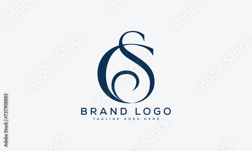 letter CS logo design vector template design for brand.