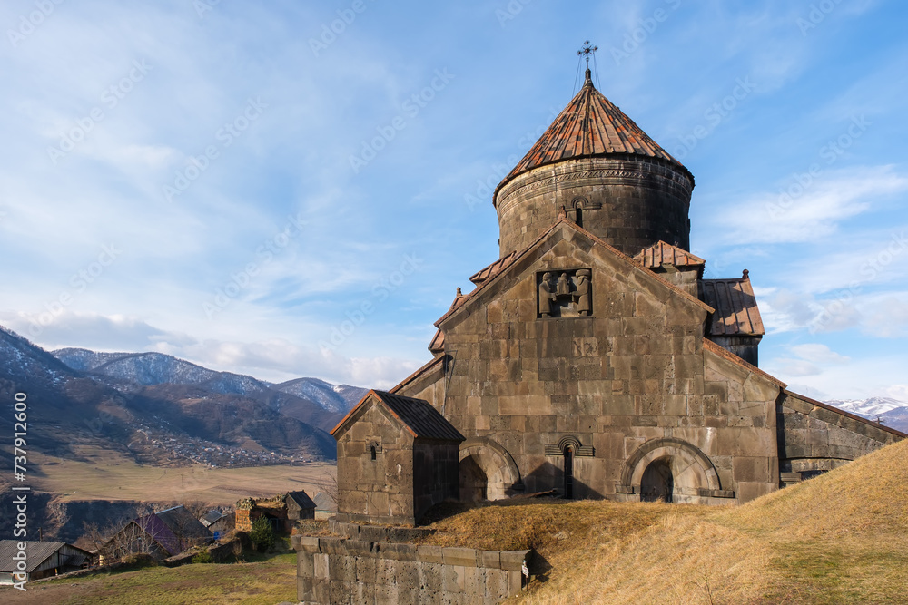 Armenia, February 2024. Medieval monastery complex of Haghpat