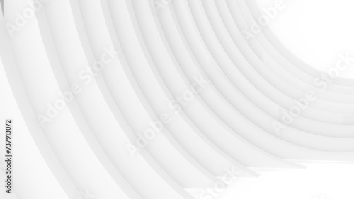 3d generated architectural structure of arches with a dominant white color