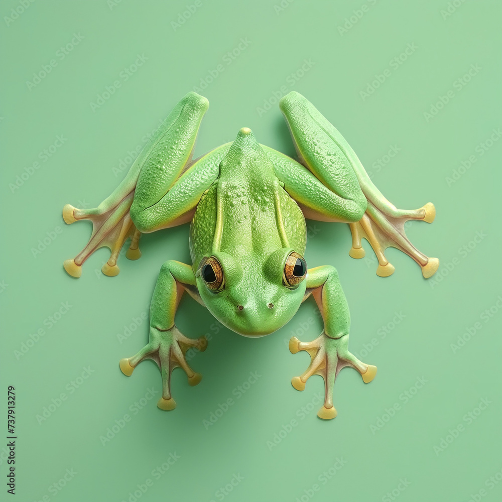 Fototapeta premium green eyed frog