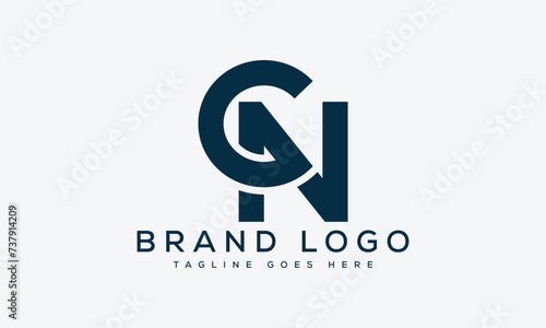 letter CN logo design vector template design for brand.