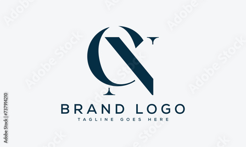letter CN logo design vector template design for brand. © InVector