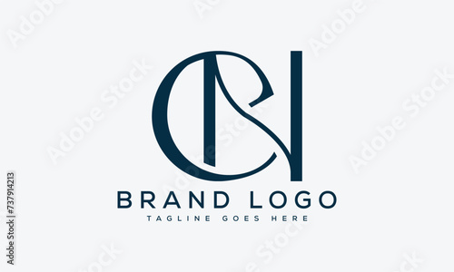 letter CN logo design vector template design for brand.