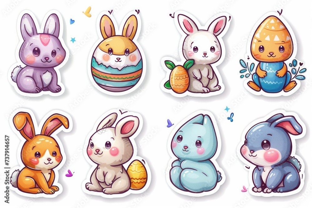 Happy Easter Eggs Basket Array. Bunny in Resurrection Sunday flower Garden. Cute 3d Calligraphed easter rabbit illustration. Easter egg shaped candies card wallpaper hay Happy Easter Eggs Basket Array. Bunny in Resurrection Sunday flower Garden. Cute 3d Calligraphed easter rabbit illustration. Easter egg shaped candies card wallpaper hay