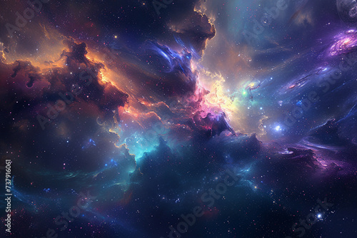 A dreamlike cosmic scene