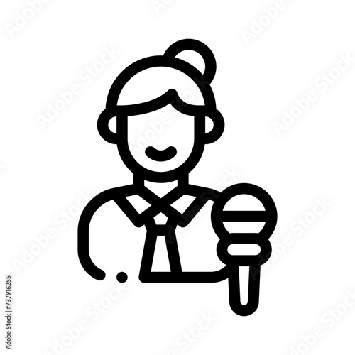 reporter line icon