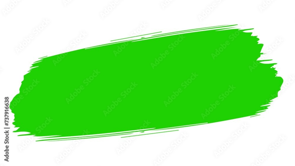 Abstract painting brush stroke shape washing on green screen for blue ...