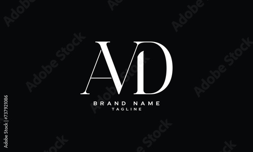 AVD, ADV, VAD, VDA, DVA, DAV, Abstract initial monogram letter alphabet logo design