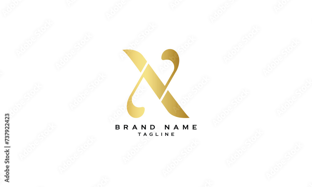 XN, NX, Abstract initial monogram letter alphabet logo design XN, NX, Abstract initial monogram letter alphabet logo design
