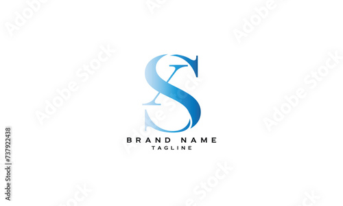 XS, SX, Abstract initial monogram letter alphabet logo design