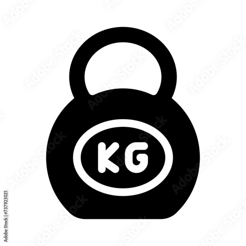 kettlebell glyph icon