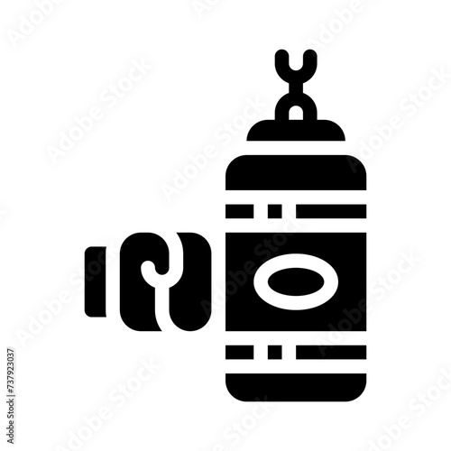 punching bag glyph icon