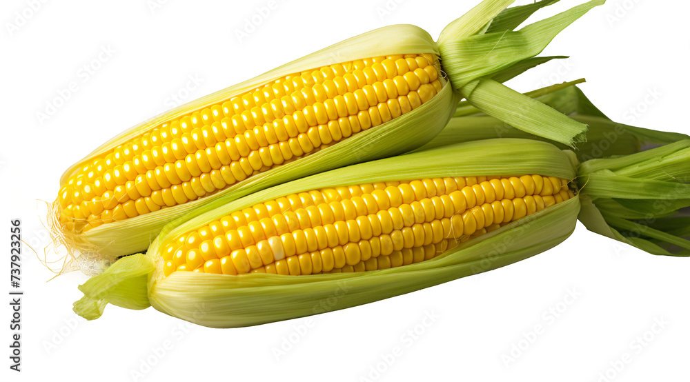 a close up of corn on the cob