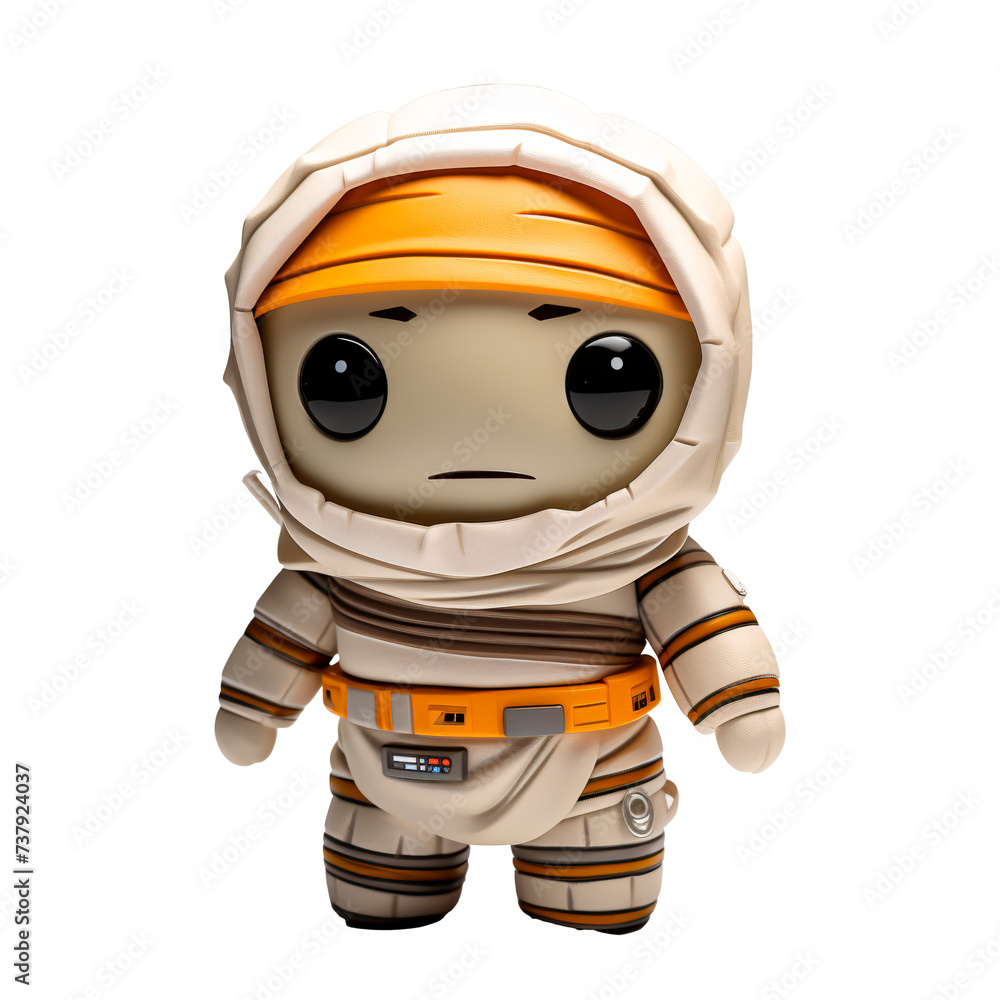 a toy astronaut with a yellow head a toy astronaut with a yellow head