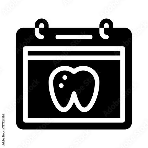 calendar glyph icon