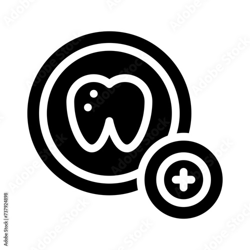 fluoride glyph icon