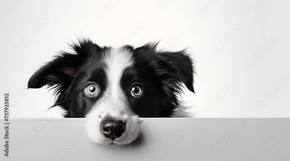 Fototapeta premium a dog with its mouth open