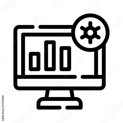 analytical line icon