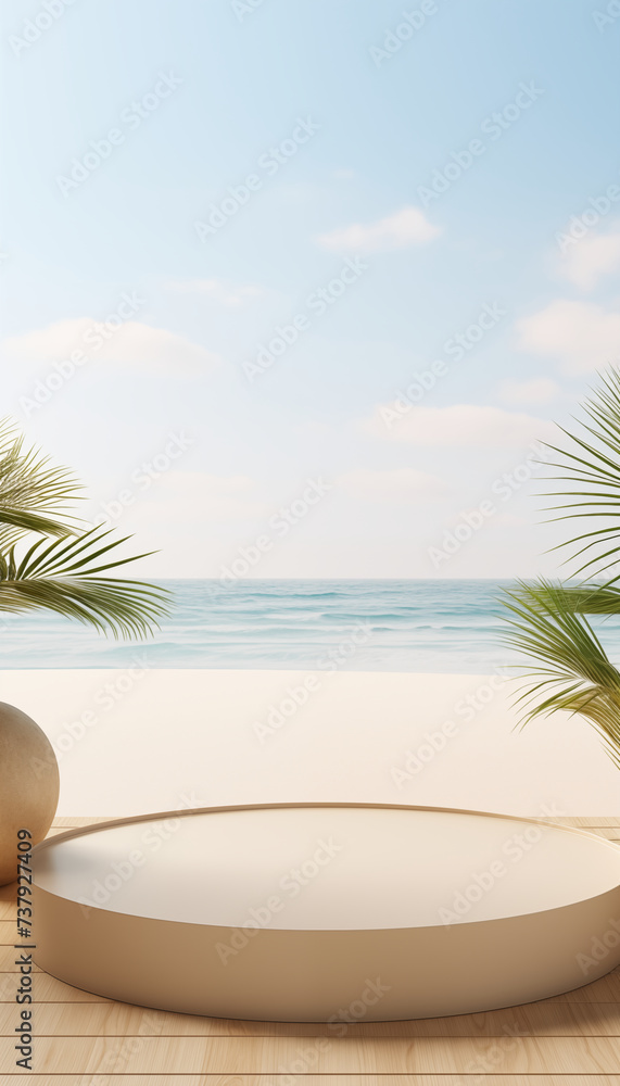 podium for product display beach themed podium for product display beach themed