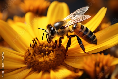 a bee on a flower © Dumitru