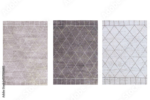 Obraz na plátně decorative rug for the interior isolated on transparent background, home decor,