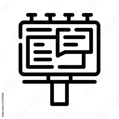 billboard line icon